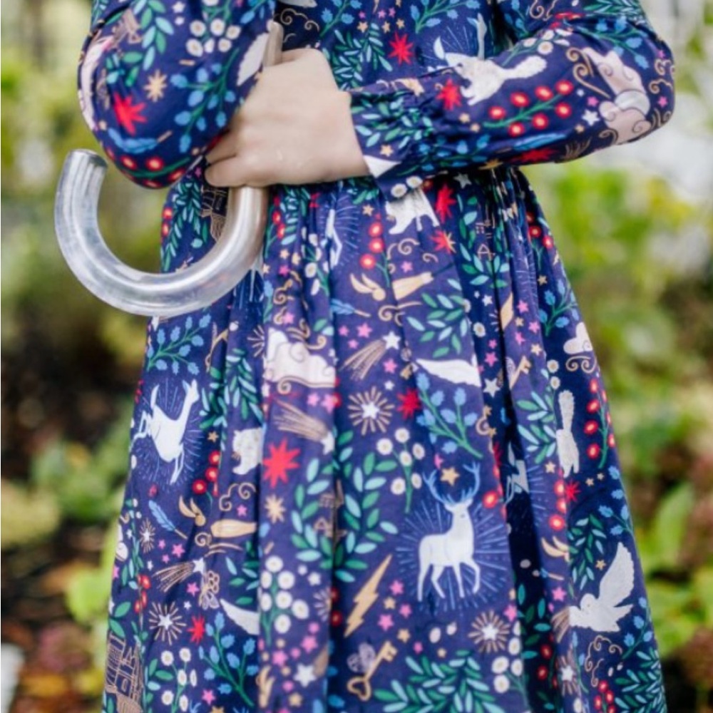 Mini Boden Harry Potter Forbidden Forest Dress 🏰 - Picture 2 of 14